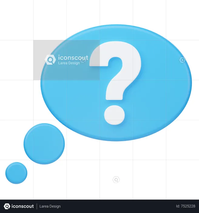 Question Talk  3D Icon