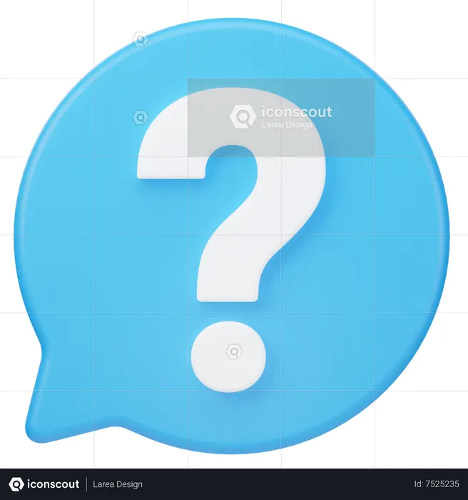 Question Talk  3D Icon