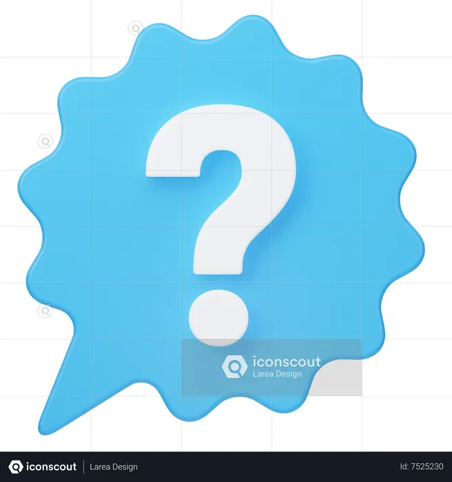 Question Talk  3D Icon