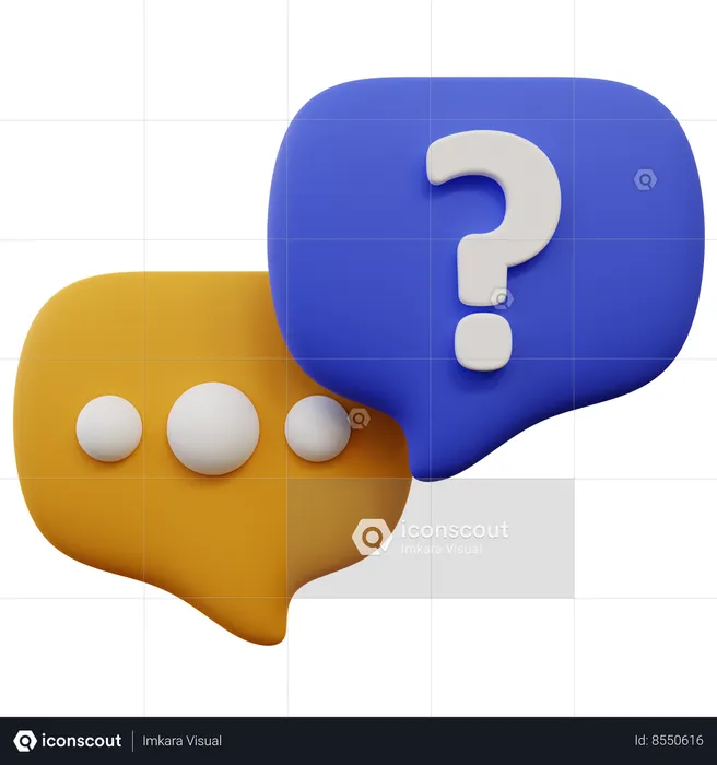 Questions  3D Icon