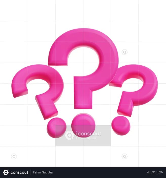 Questions  3D Icon
