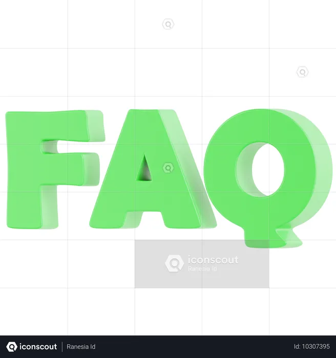 Questions fréquemment posées  3D Icon