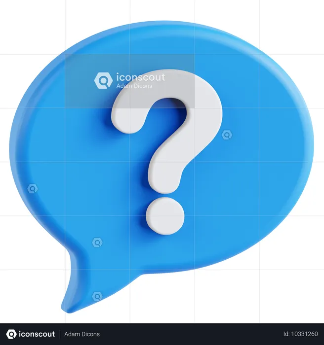 Questions mark  3D Icon