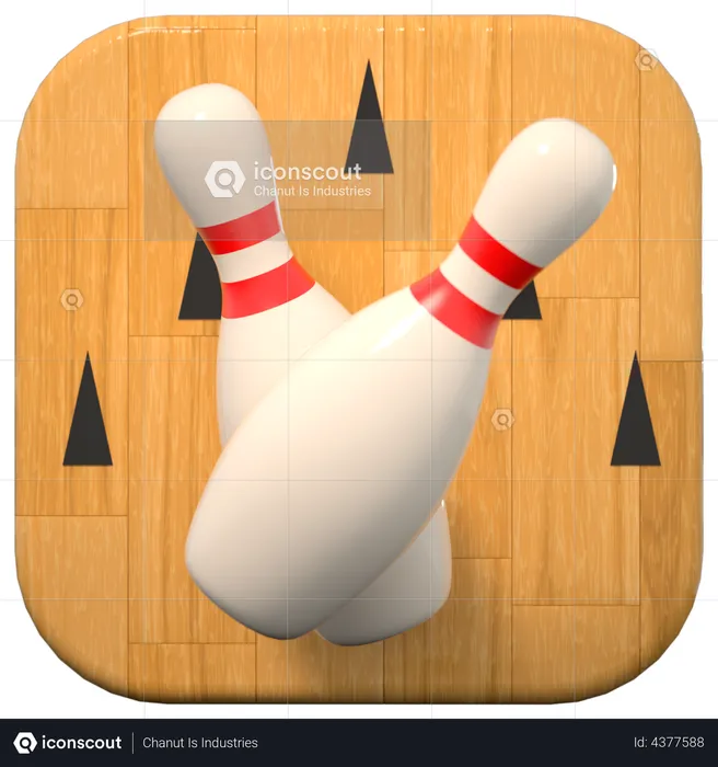 Quille de bowling  3D Illustration