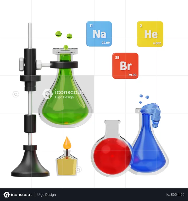 Química  3D Icon