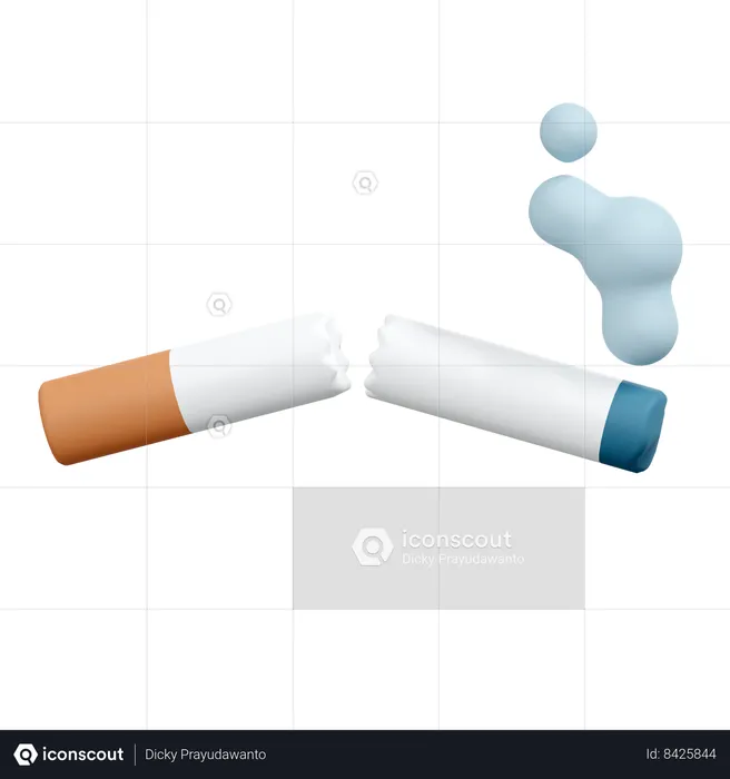 Quit Smoking  3D Icon