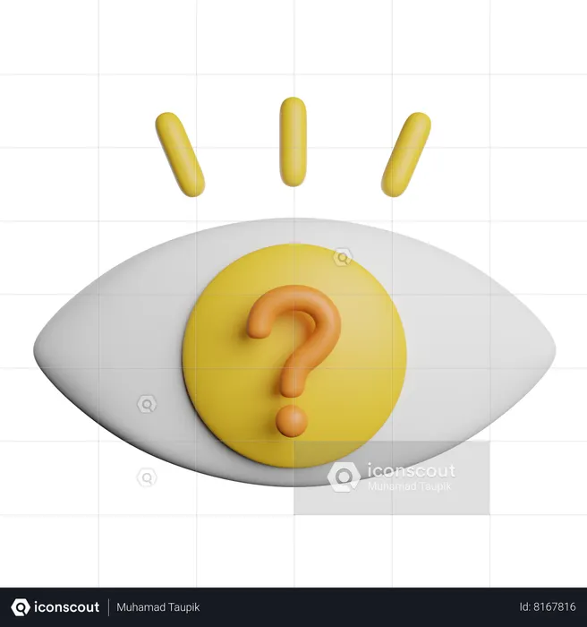 Quiz Eye  3D Icon