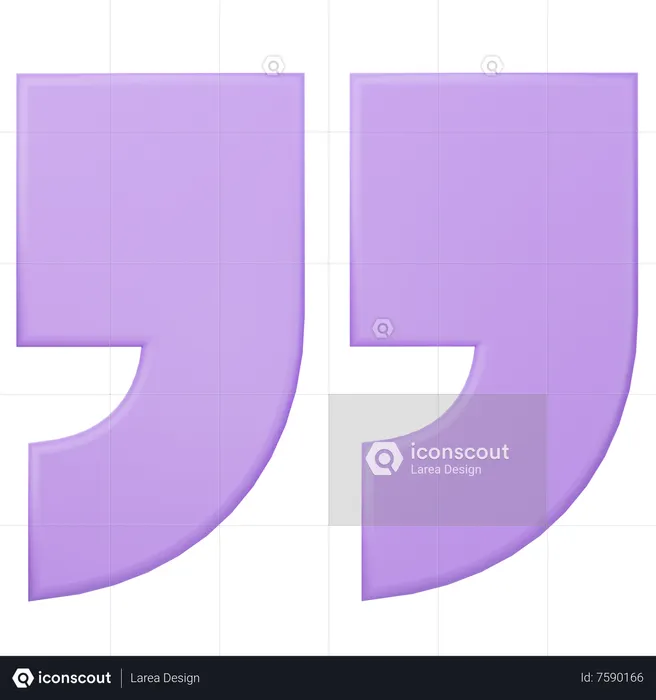 Quote  3D Icon