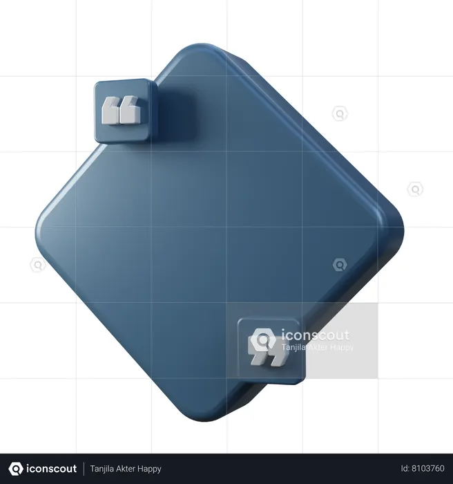 Quote Frame  3D Icon