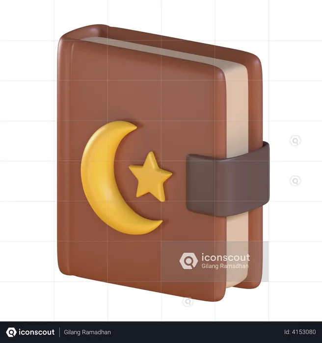 Quran Book  3D Illustration