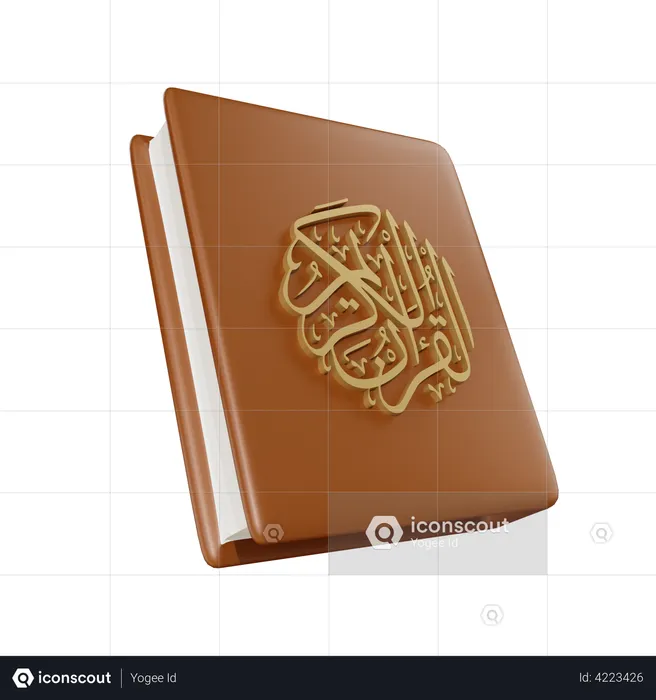 Quran Book  3D Illustration