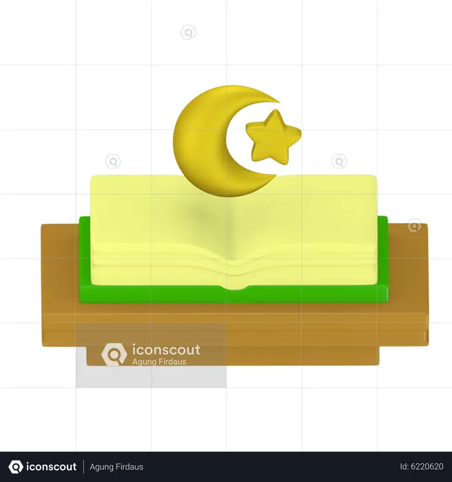 Quran muslim  3D Icon