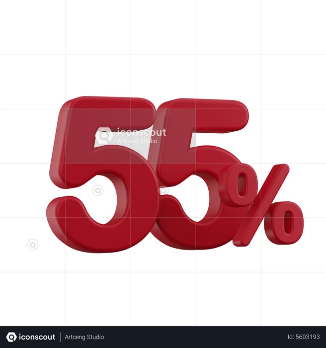 Rabatt 55%  3D Icon