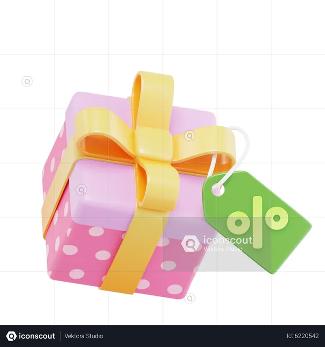 Vergünstigtes Geschenk  3D Icon