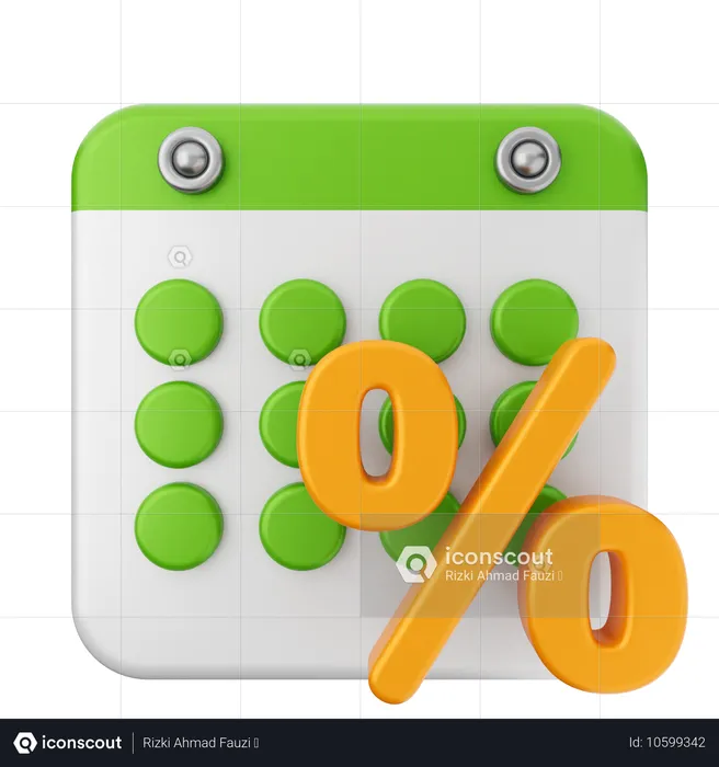 Rabattkalender  3D Icon