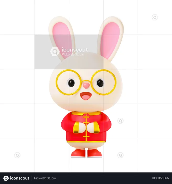 Rabbit  3D Icon