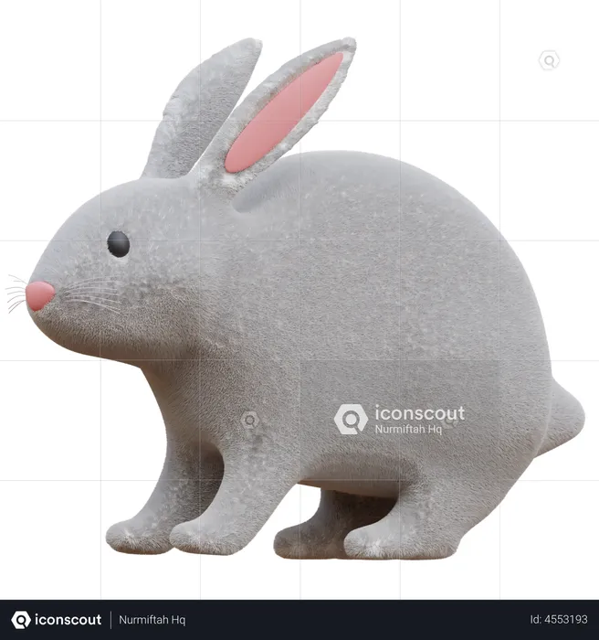 Rabbit  3D Icon