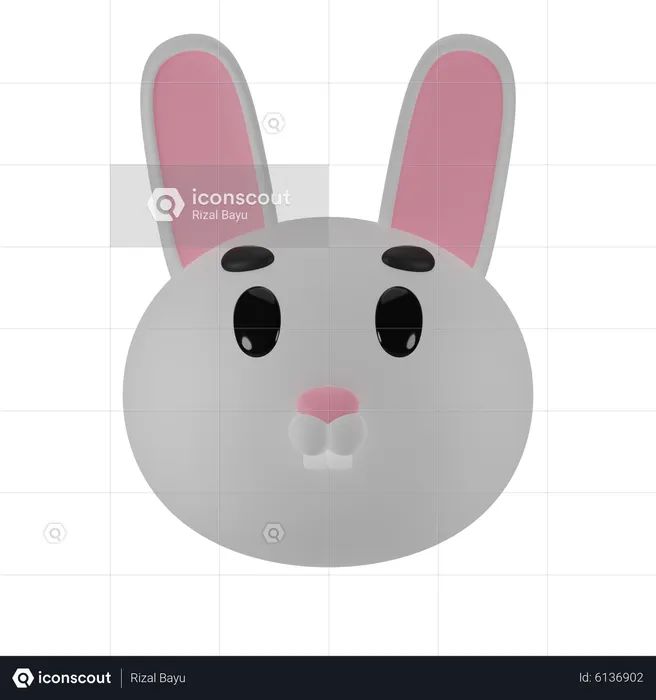 Rabbit  3D Icon