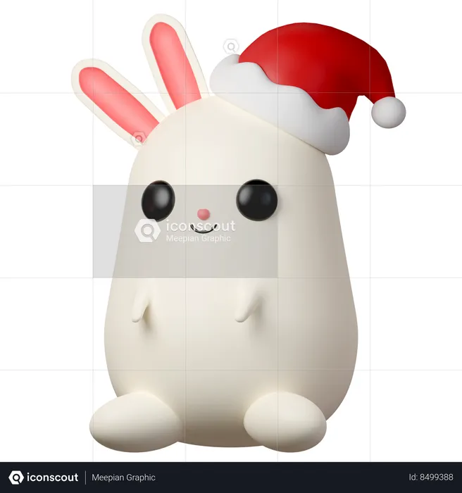 Rabbit Hat  3D Icon