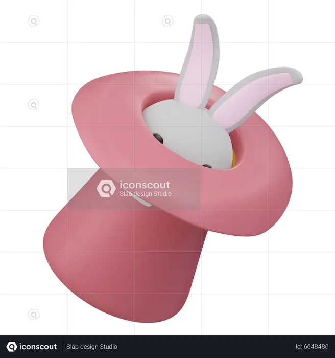 Rabbit Magic  3D Icon