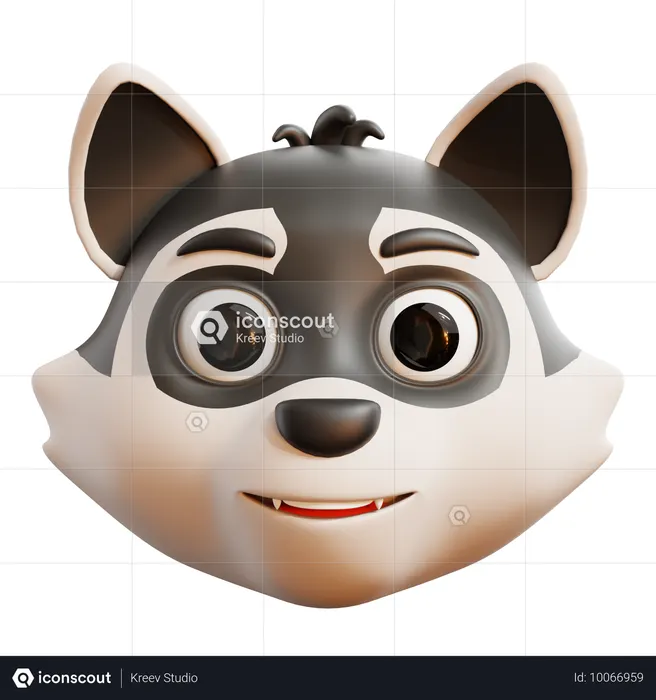 Raccoon  3D Icon