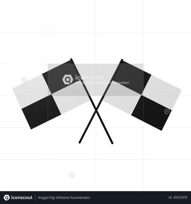 Race flag  3D Icon