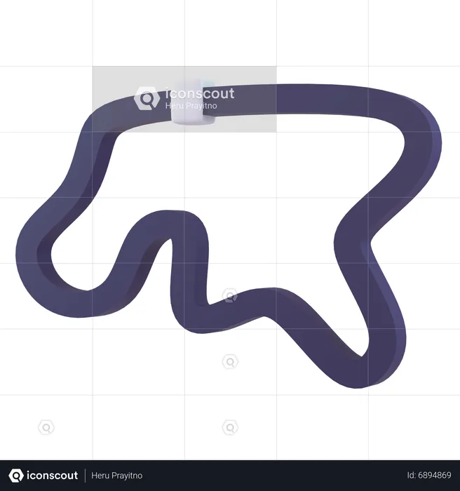 Race Track  3D Icon