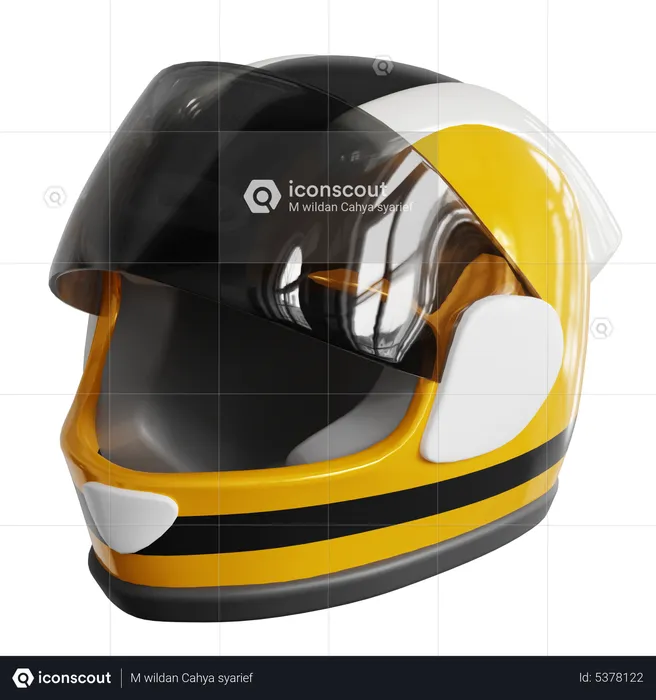 Racing Helmet  3D Icon