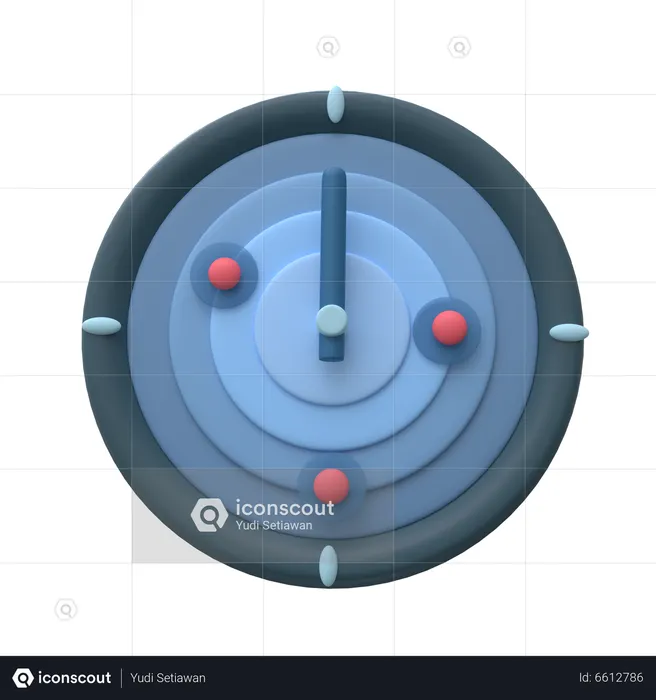 Radar Location  3D Icon