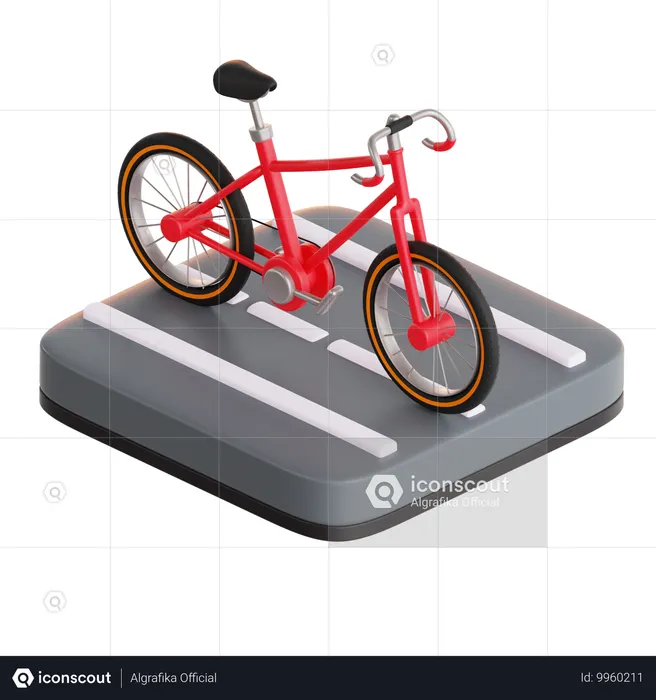 Radfahrer  3D Icon