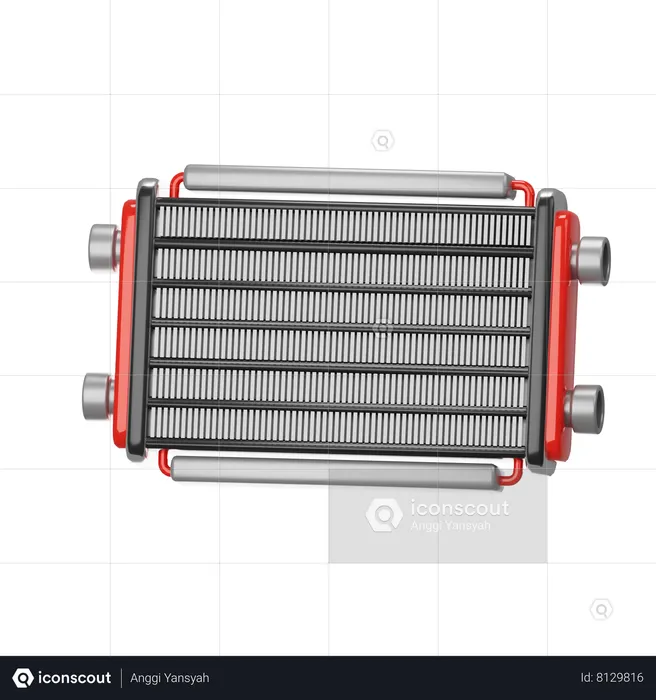 Radiador de carro  3D Icon