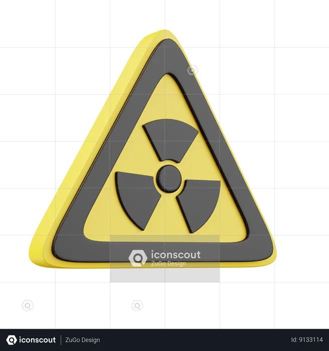 Radiation  3D Icon