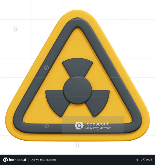Radiation  3D Icon