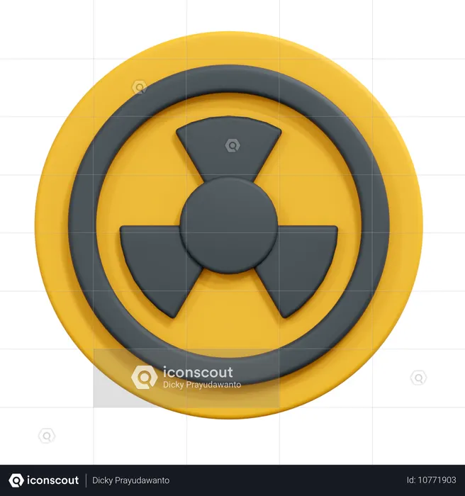 Radiation  3D Icon