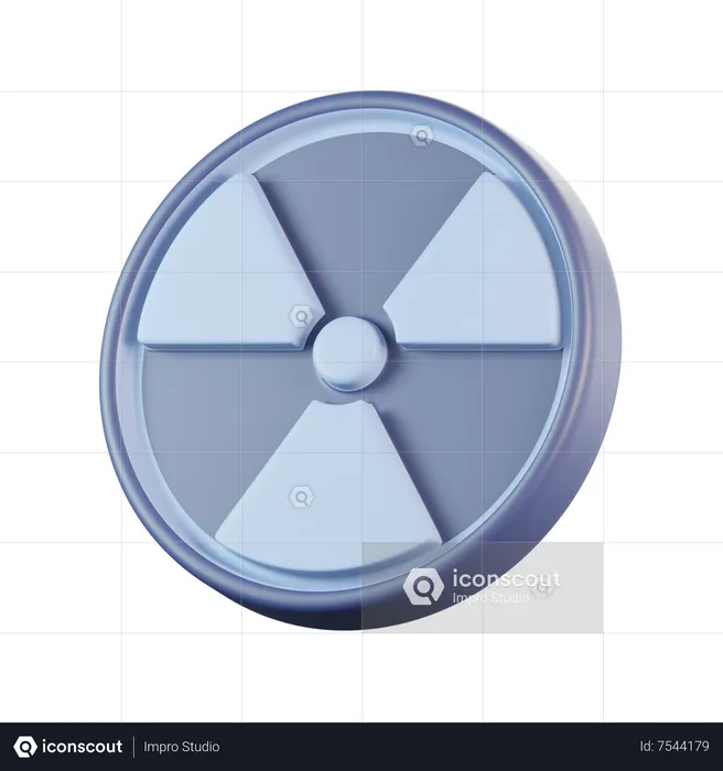 Radiation Sign  3D Icon