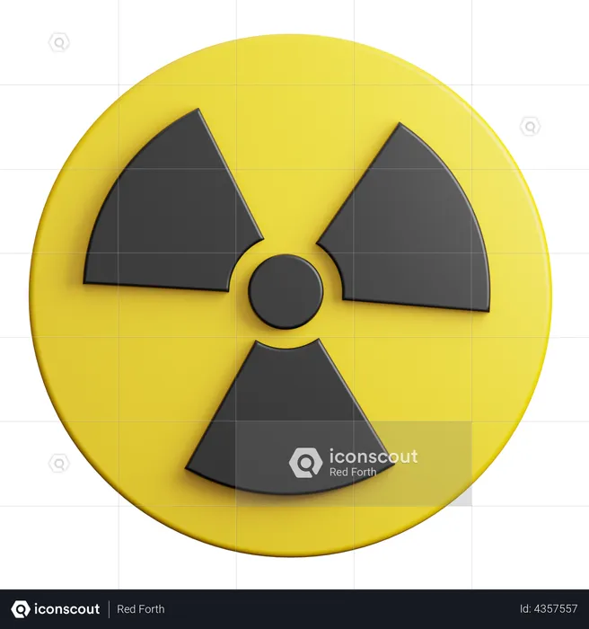 Radiation Sign  3D Illustration