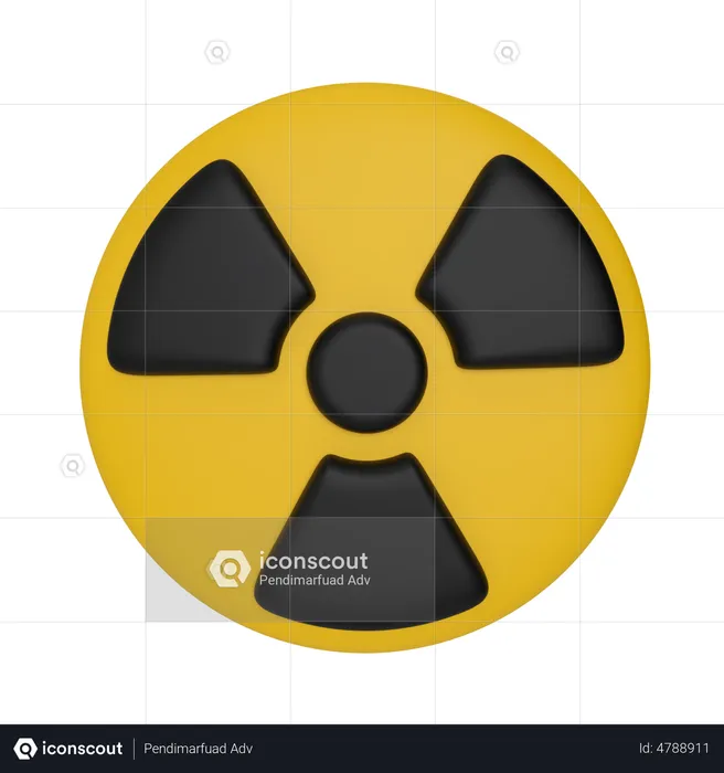 Radiation Sign  3D Illustration