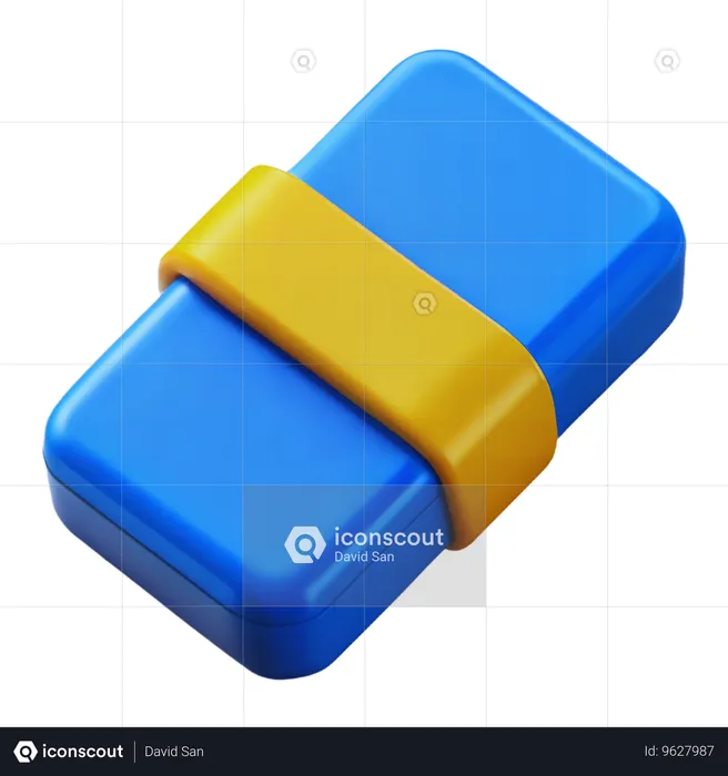 Radiergummi  3D Icon