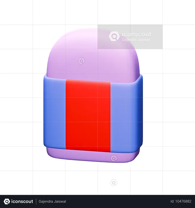 Radiergummi  3D Icon