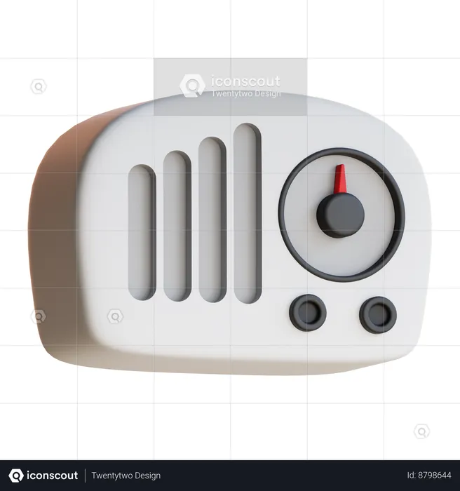 Rádio antigo  3D Icon