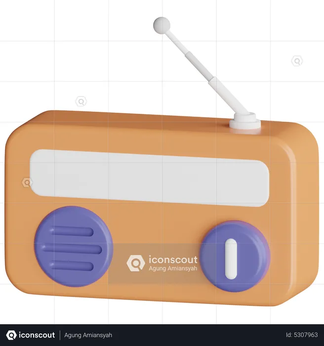 Radio Set  3D Icon