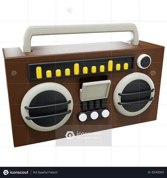 Radio Tape Player  3D Icon