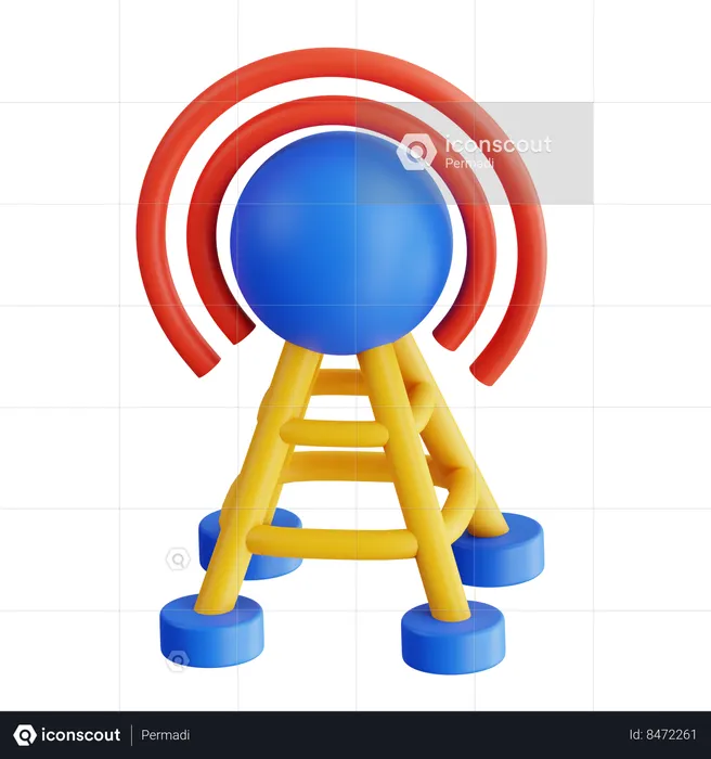 Radio Tower  3D Icon