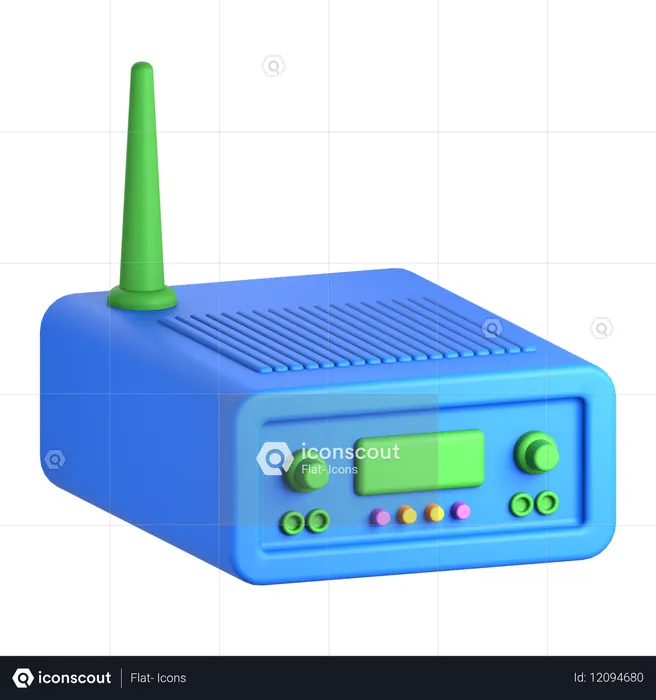 無線送信機  3D Icon