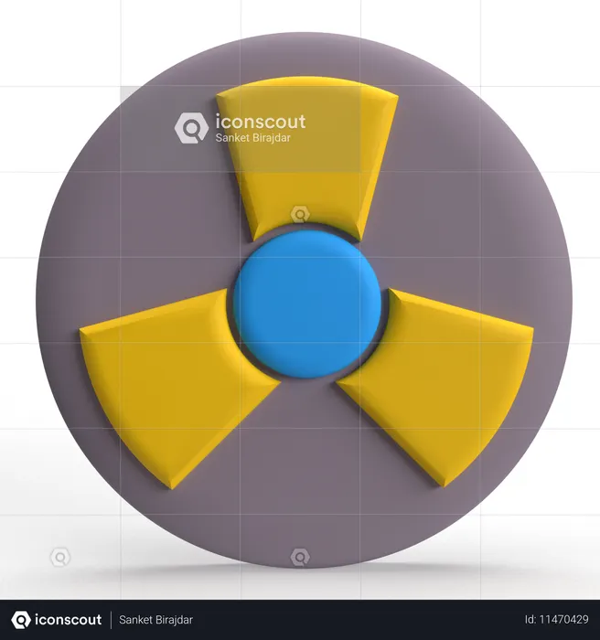 Radioactive  3D Icon