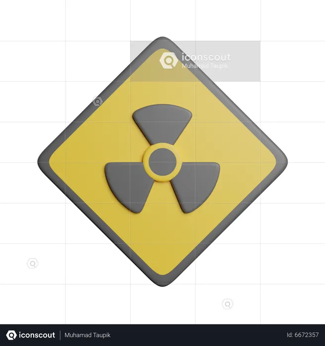 Radioactive  3D Icon