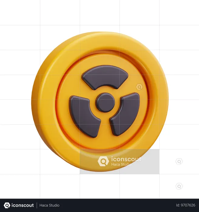 Radioactive  3D Icon