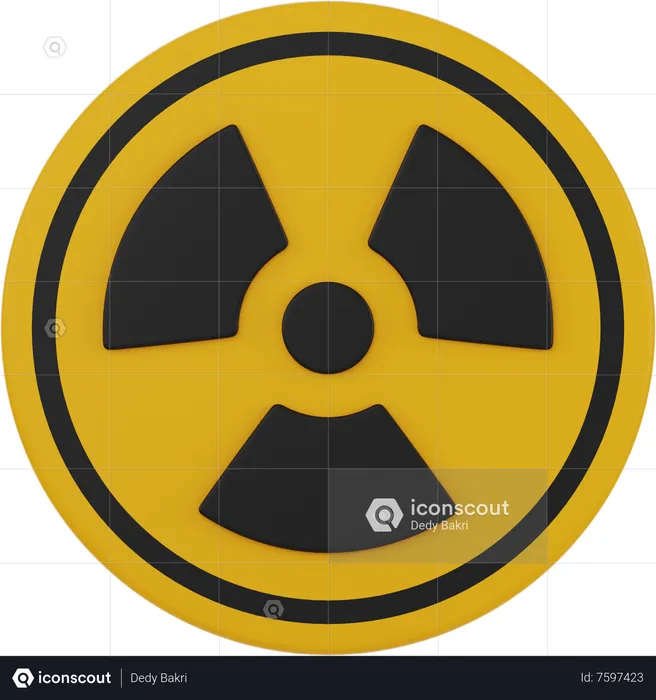 Radioactive  3D Icon