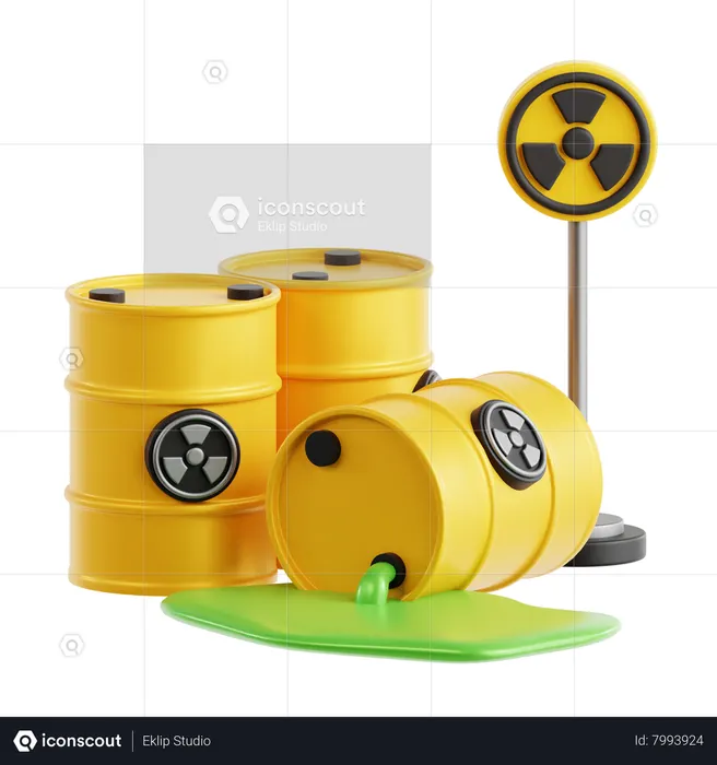Radioactive Material  3D Icon