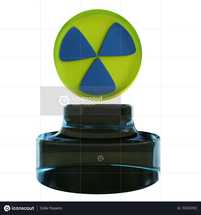 Radioactive Material  3D Illustration